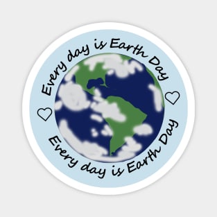 Every Day is Earth Day Eco Hearts Magnet